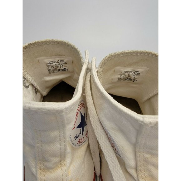 VINTAGE CONVERSE CHUCK TAYLOR ALL STAR HIGH TOP SHOES POST 2001 YOUTH SIZE 3 - Picture 7 of 10